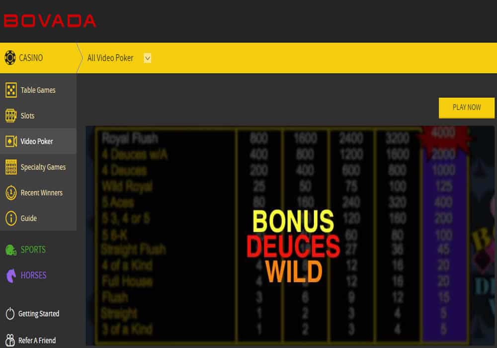 bovada-video-poker Bovada's New Mobile Video Poker Game