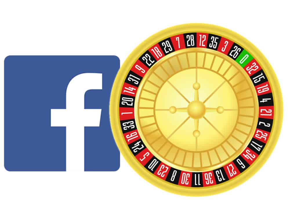 Facebook Logo With Roulette Wheel