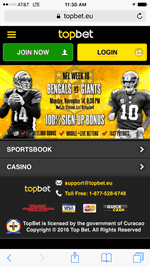 Mobile Screenshot Of Topbet